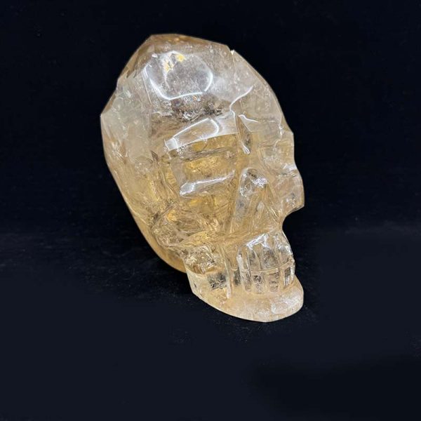 Elestial Flames Citrine Skull