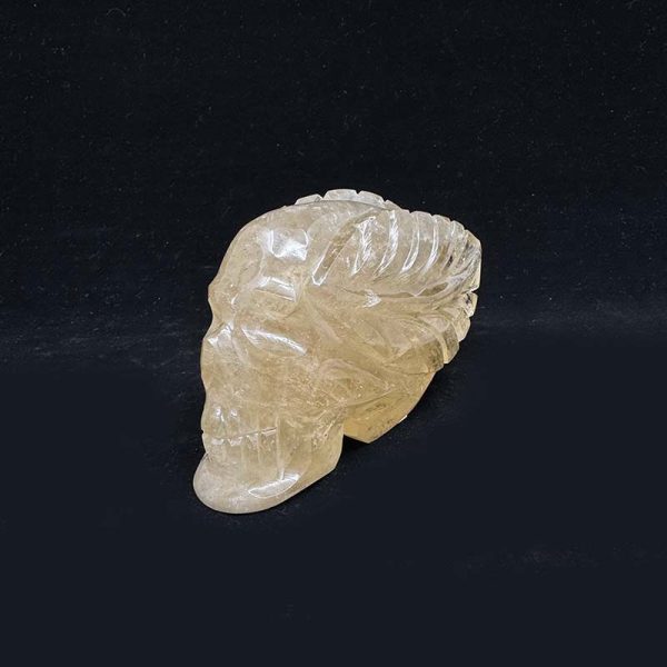 Citrine Skull with Leaves - Image 3